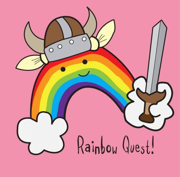 rainbow quest board game logo, LGBTQ+