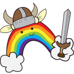 Rainbow quest! viking, game, LGBTQ+